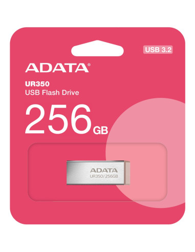 Adata Ur350 Pamięć Usb 256 Gb Usb Typu-A 3.2 Gen 1 (3.1 Gen 1) Brązowy, Stal Nierdzewna
