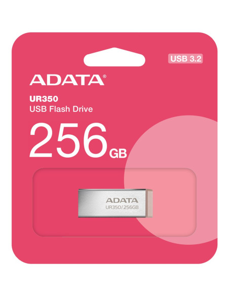 Adata Ur350 Pamięć Usb 256 Gb Usb Typu-A 3.2 Gen 1 (3.1 Gen 1) Brązowy, Stal Nierdzewna