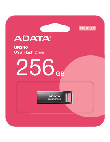 Adata Ur340 Pamięć Usb 256 Gb Usb Typu-A 3.2 Gen 1 (3.1 Gen 1) Czarny