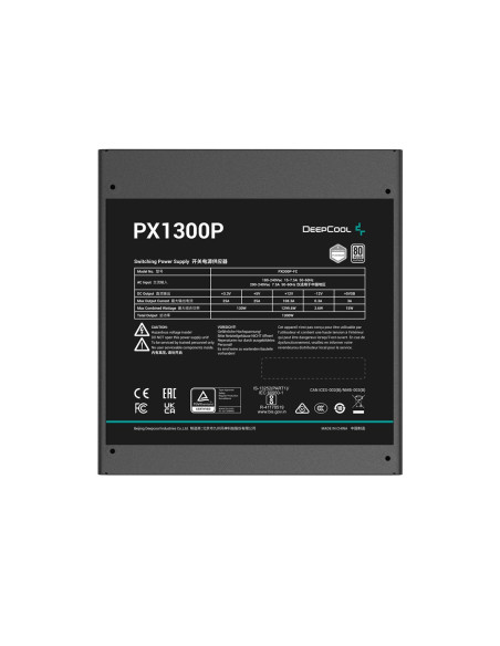 Deepcool Px1300P Moduł Zasilaczy 1300 W 20+4 Pin Atx Atx Czarny