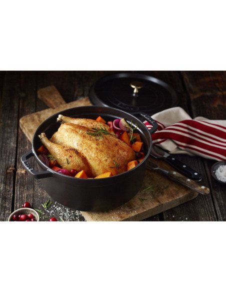 Zwilling Staub La Cocotte 5,25 L Okrągły Żeliwo Naczynie Do Pieczenia