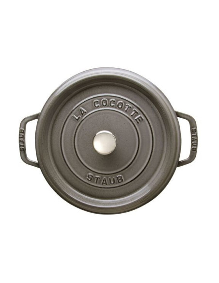 Staub Garnek Żeliwny Okrągły 40500-246-0 3,8L Grafitowy