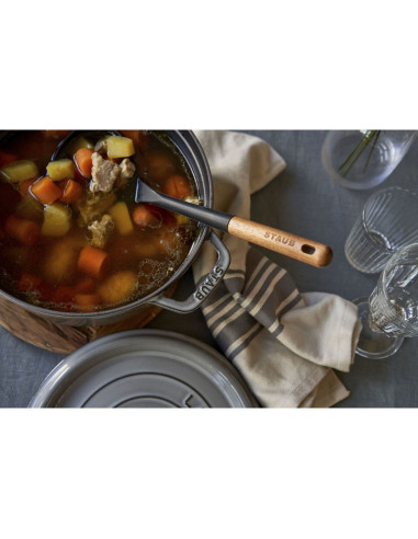 Staub Garnek Żeliwny Okrągły 40500-246-0 3,8L Grafitowy