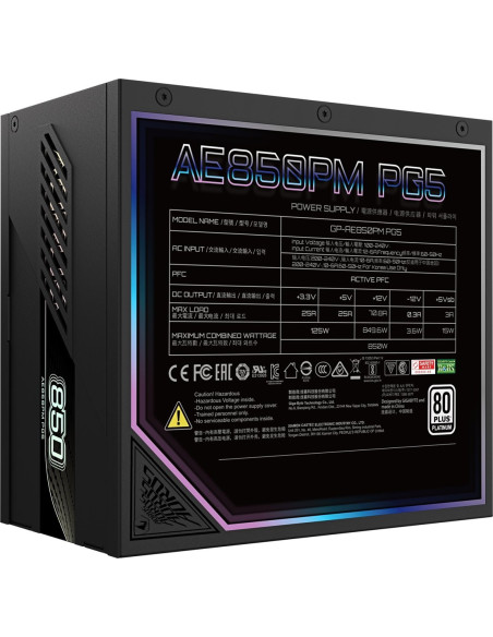 Zasilacz Gigabyte Aorus Elite Platinum Atx 3.1 850W
