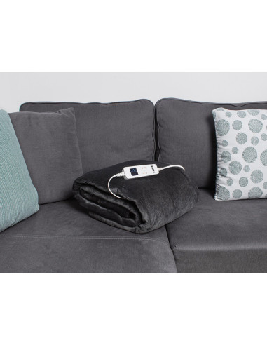 Koc Elektryczny Noveen Eb650 Grey Super Miękki 180X130Cm