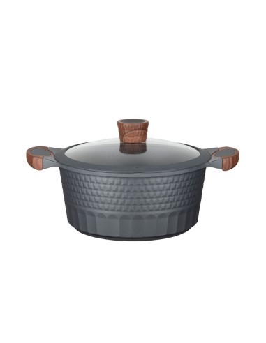Resto Kitchenware Capella 4,6 L Okrągły Czarny, Drewno