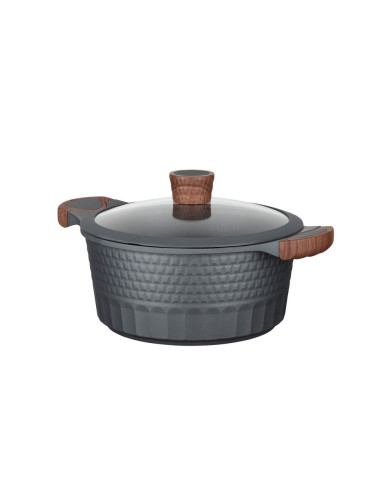 Resto Kitchenware Capella 4,6 L Okrągły Czarny, Drewno