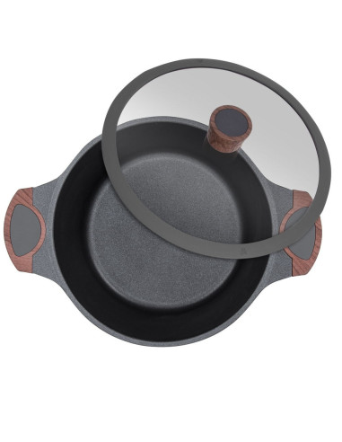 Resto Kitchenware Capella 4,6 L Okrągły Czarny, Drewno