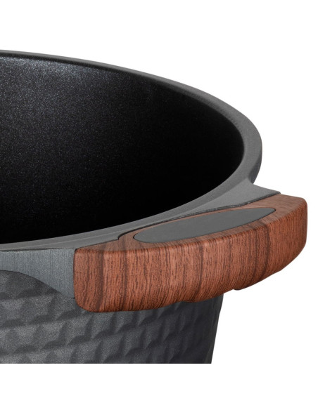 Resto Kitchenware Capella 4,6 L Okrągły Czarny, Drewno