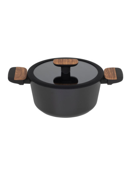 Resto Kitchenware Mon 2,6 L Okrągły Czarny, Drewno