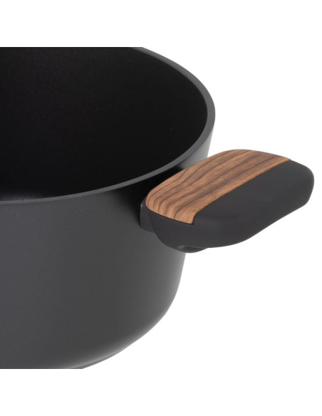 Resto Kitchenware Mon 2,6 L Okrągły Czarny, Drewno