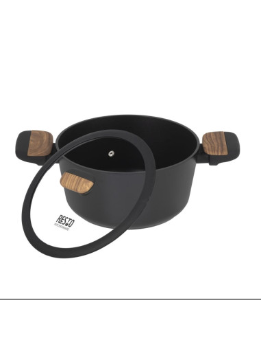 Resto Kitchenware Mon 2,6 L Okrągły Czarny, Drewno