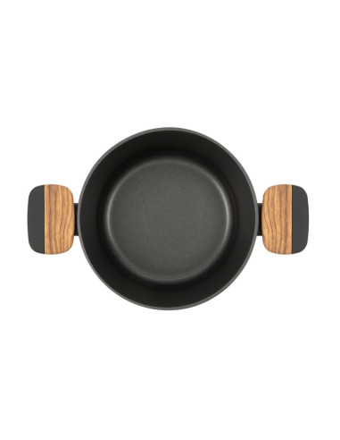 Resto Kitchenware Mon 2,6 L Okrągły Czarny, Drewno
