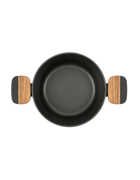 Resto Kitchenware Mon 2,6 L Okrągły Czarny, Drewno