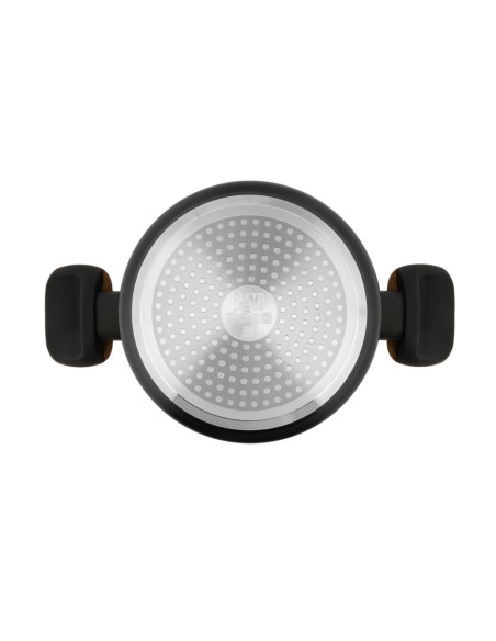 Resto Kitchenware Mon 2,6 L Okrągły Czarny, Drewno