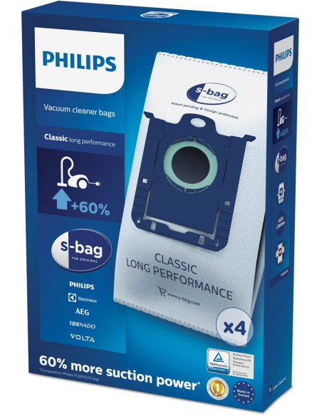 Worek Do Odkurzacza Philips (Materiał Tekstylny  Philips Fc8021/03  4 Szt.)