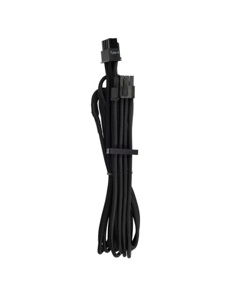 Pojedynczy Pcie W Oplocie Corsair Premium, Podwójny Zestaw (Gen 4) — Czarny