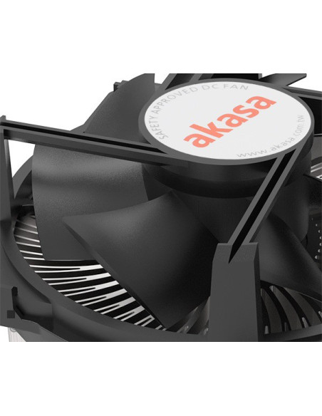 Akasa Ak-Cc6606Bp01 System Chłodzenia Komputerów Procesor Radiator 9 Cm Aluminium, Czarny 1 Szt.