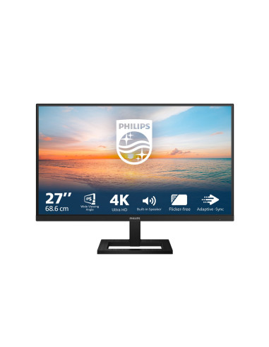 Philips 27E1N1800Ae/00 Monitor Komputerowy 68,6 Cm (27") 3840 X 2160 Px 4K Ultra Hd Led Czarny
