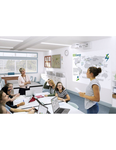 Epson Eb-770Fi Projektor Danych Projektor Ultrakrótkiego Rzutu 4100 Ansi Lumenów 3Lcd 1080P (1920X1080) Biały