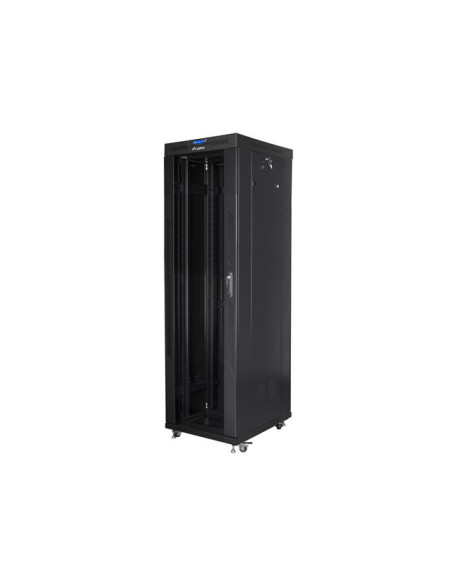 Lanberg Szafa Stojąca Rack 19" 42U 600X800 Drzwi Szklane Lcd Czarna Ff01-6842-12Bl (Flat Pack)