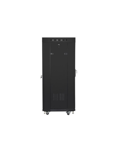 Lanberg Szafa Stojąca Rack 19" 27U 600X600 Drzwi Szklane Lcd Czarna Ff01-6627-12Bl (Flat Pack)