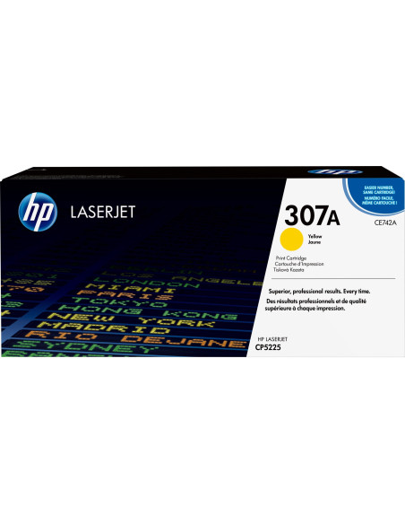 Hp 307A Oryginalny Wkład Z Żółtym Tonerem Laserjet