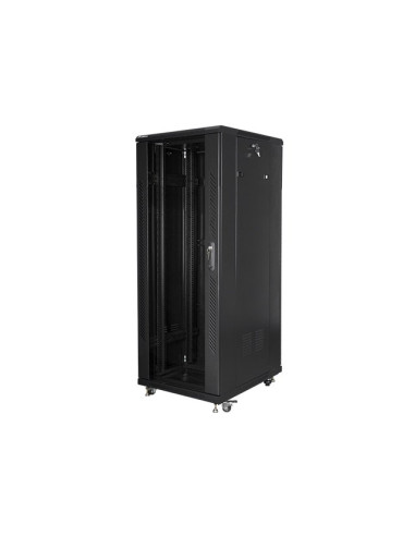 Szafa Rack Lanberg Ff01-6627-12B (27U  19''  1390Mm / 600Mm / 600 Mm  Stojąca  Szklane  800 Kg  Kolor Czarny)