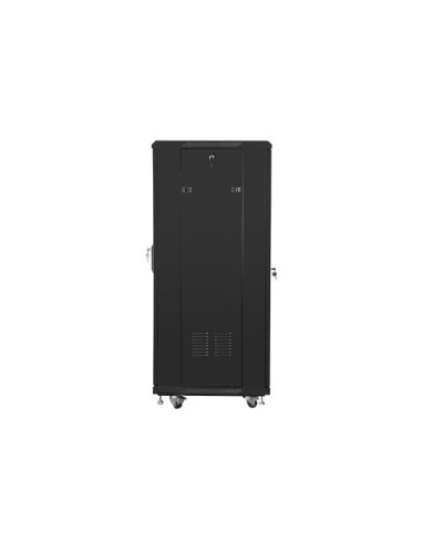Szafa Rack Lanberg Ff01-6627-12B (27U  19''  1390Mm / 600Mm / 600 Mm  Stojąca  Szklane  800 Kg  Kolor Czarny)