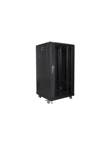Szafa Rack Lanberg Ff01-6622-12B (22U  19''  1160 Mm / 600Mm / 600 Mm  Stojąca  Szklane  800 Kg  Kolor Czarny)