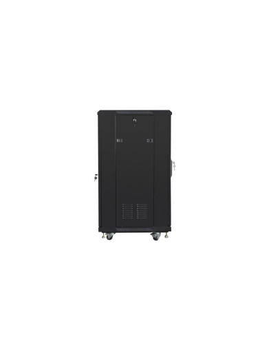 Szafa Rack Lanberg Ff01-6622-12B (22U  19''  1160 Mm / 600Mm / 600 Mm  Stojąca  Szklane  800 Kg  Kolor Czarny)
