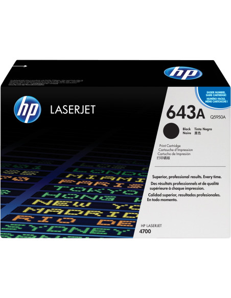 Hp 643A Oryginalny Wkład Z Czarnym Tonerem Laserjet