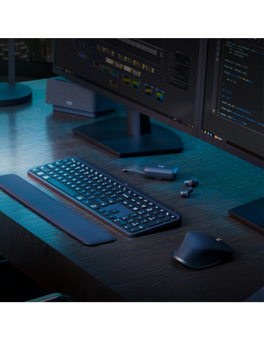 Logitech Mx Keys S Combo Klawiatura Dołączona Myszka Biuro Rf Wireless + Bluetooth Qwerty Amerykański Międzynarodowy Grafitowy