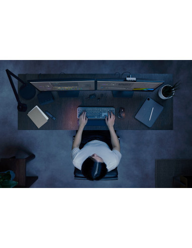 Logitech Mx Keys S Combo Klawiatura Dołączona Myszka Biuro Rf Wireless + Bluetooth Qwerty Amerykański Międzynarodowy Grafitowy