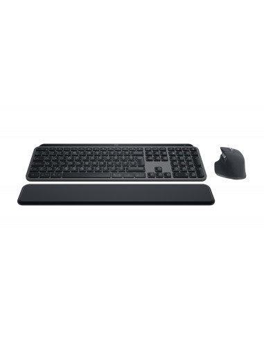 Logitech Mx Keys S Combo Klawiatura Dołączona Myszka Biuro Rf Wireless + Bluetooth Qwerty Amerykański Międzynarodowy Grafitowy