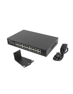 Lanberg Switch Poe Rack 19" 24X 1Gb Poe+/2X Gb/2X Sfp 250W Rsge-24P-2Ge-2S-250