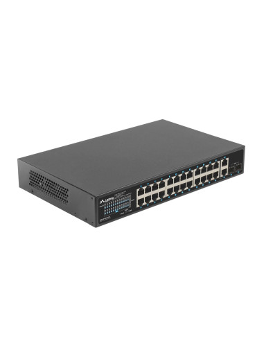 Lanberg Switch Poe Rack 19" 24X 1Gb Poe+/2X Gb/2X Sfp 250W Rsge-24P-2Ge-2S-250