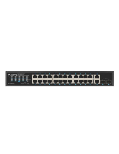 Lanberg Switch Poe Rack 19" 24X 1Gb Poe+/2X Gb/2X Sfp 250W Rsge-24P-2Ge-2S-250