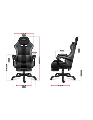 Fotel Gamingowy Huzaro Force 4.7 Grey Mesh