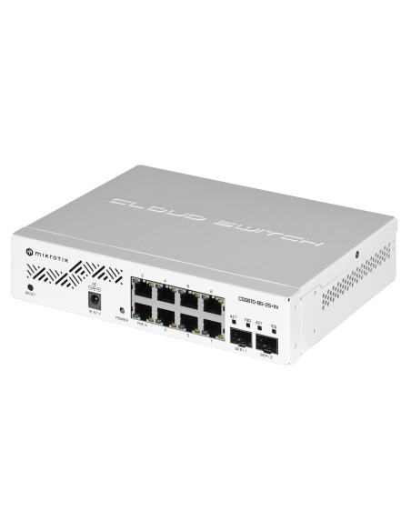 Switch Mikrotik Css610-8G-2S+In 10P  Managed Gigabit/10G