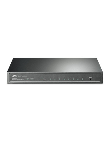 Tp-Link Tl-Sg2008 Zarządzany L2 Gigabit Ethernet (10/100/1000) Czarny