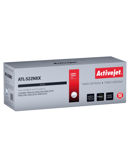Activejet Atl-522Nxx Toner (Zamiennik Lexmark 52D2X00 (522X)  Supreme  45000 Stron  Czarny)