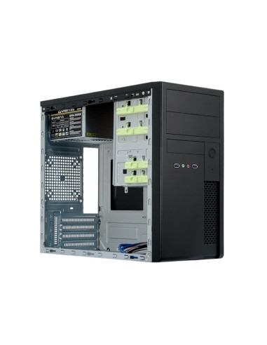 Chieftec Xt-01B-350Gpb Zabezpieczenia & Uchwyty Komputerów Mini Tower Czarny 350 W