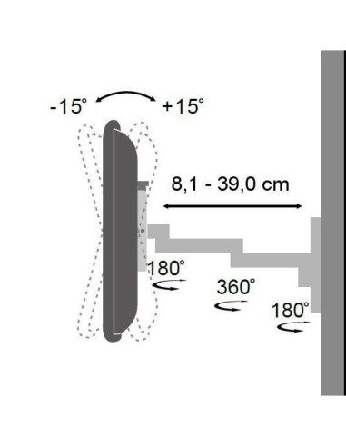 Techly Ica-Lcd 104Bk Uchwyt Do Telewizorów 76,2 Cm (30") Czarny