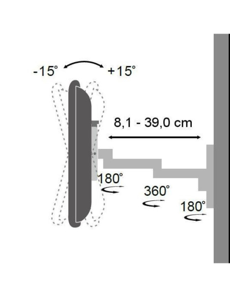 Techly Ica-Lcd 104Bk Uchwyt Do Telewizorów 76,2 Cm (30") Czarny