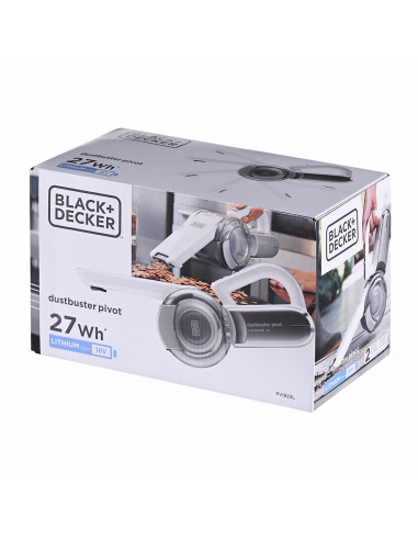 Odkurzacz Bezworkowy, Ręczny Black&Decker Pivot Pv1820L-Qw (35W  Kolor Biały)