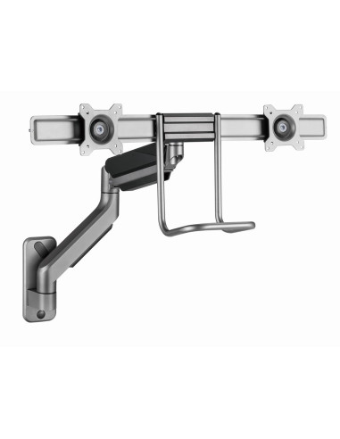 Gembird Ścienne Regulowane Ramię/Uchwyt Na 2 Monitory 17-32, Vesa 100X100Mm, Do 8 Kg