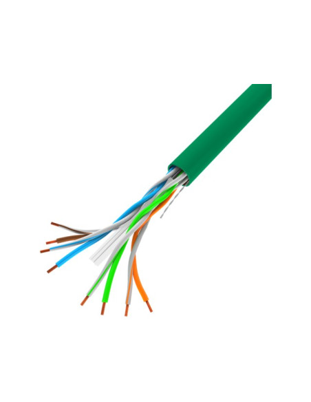 Lanberg Kabel Utp 1Gb/S 305M Drut Cca Zielony Lcu6-10Cc-0305-G