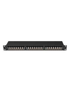 Lanberg Patch Panel 24 Port 1U 19" Kat.6A Ftp Czarny Ppsa-1024-B