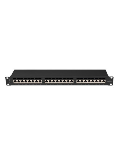 Lanberg Patch Panel 24 Port 1U 19" Kat.6A Ftp Czarny Ppsa-1024-B